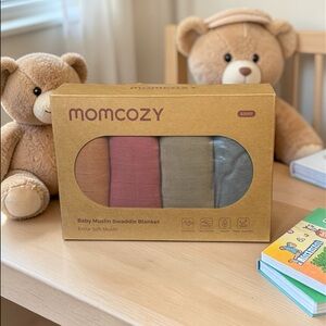 NEW Momcozy Muslin Swaddle Blankets for Baby 47” X 47” Extra Soft